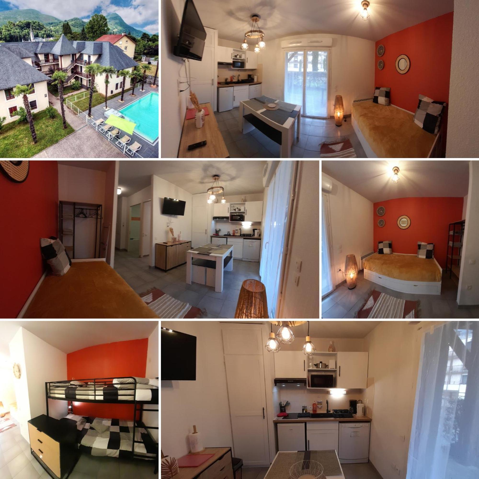 Appartement Du Chamois Roux, Dans Residence De Tourisme 3 Etoiles Лурд Екстериор снимка